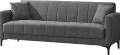 Schlafsofa Rovigo anthrazit Microfaser B/H/T: ca. 214x84x83 cm