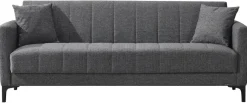 Schlafsofa Rovigo anthrazit Microfaser B/H/T: ca. 214x84x83 cm