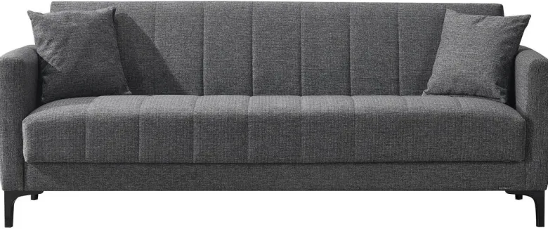 Schlafsofa Rovigo anthrazit Microfaser B/H/T: ca. 214x84x83 cm