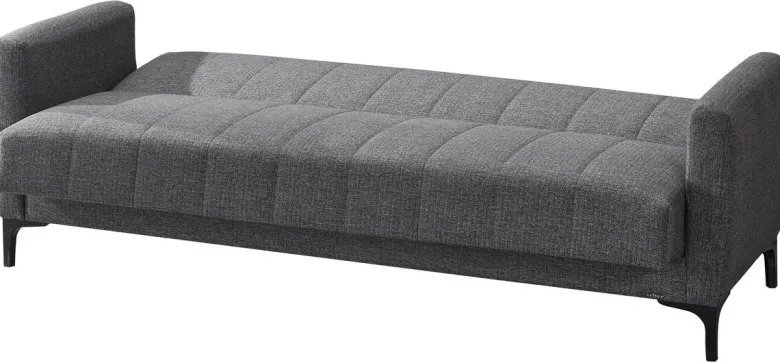 Schlafsofa Rovigo anthrazit Microfaser B/H/T: ca. 214x84x83 cm