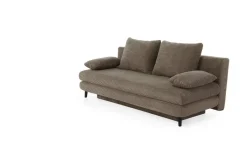 Schlafsofa taupe Microfaser B/H/T: ca. 202x74x99 cm