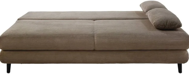 Schlafsofa taupe Microfaser B/H/T: ca. 202x74x99 cm