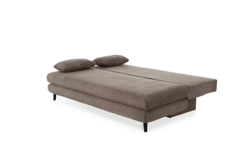 Schlafsofa taupe Microfaser B/H/T: ca. 202x74x99 cm