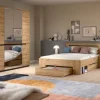 Schlafzimmer CANU, Set basaltgrau Artisan Nachbildung