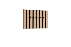 Schlüsselboard Grace Eiche Nachbildung schwarz MDF Filz B/H/T: ca. 31x20x1 cm