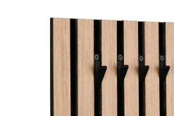 Schlüsselboard Grace Eiche Nachbildung schwarz MDF Filz B/H/T: ca. 31x20x1 cm
