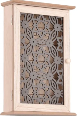 Schlüsselkasten Irena Eiche schwarz MDF B/H/T: ca. 20x30x7 cm