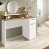 Schminktisch Vanity weiß B/H/T: ca. 110x135x46 cm