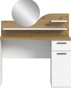 Schminktisch Vanity weiß B/H/T: ca. 110x135x46 cm