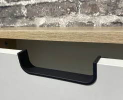 Schrank Emmik weiß matt Eiche Eiche weiß Nachbildung B/H/T: ca. 30,3x88,1x32,6 cm