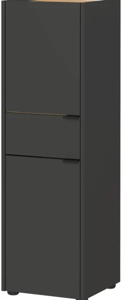 Schrank 4498-549 Graphit Eiche Navarra Nachbildung B/H/T: ca. 34x111x34 cm
