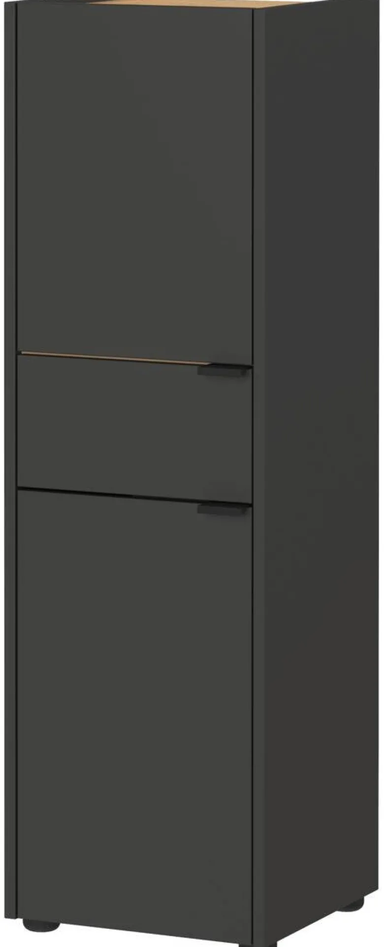 Schrank 4498-549 Graphit Eiche Navarra Nachbildung B/H/T: ca. 34x111x34 cm