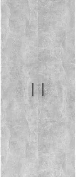 Schrank Multi-Stauraum Typ 37 Beton Optik B/H/T: ca. 80x195x40 cm