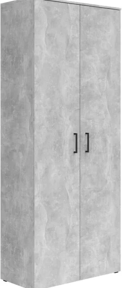 Schrank Multi-Stauraum Typ 37 Beton Optik B/H/T: ca. 80x195x40 cm