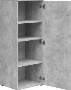 Schrank Multi-Stauraum Typ 16 Beton Optik B/H/T: ca. 45x115x40 cm