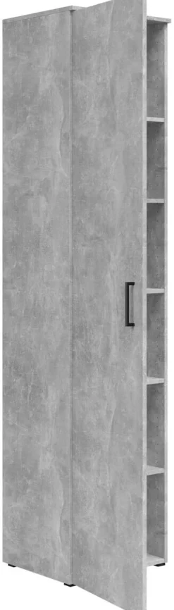 Schrank Multi-Stauraum Typ 20 Beton Optik B/H/T: ca. 45x195x40 cm