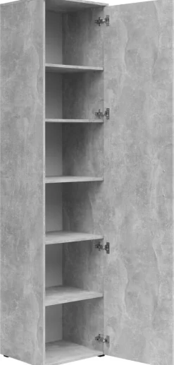 Schrank Multi-Stauraum Typ 20 Beton Optik B/H/T: ca. 45x195x40 cm