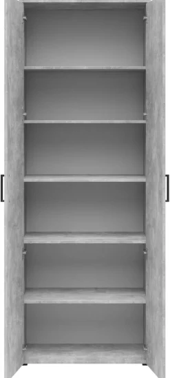 Schrank Multi-Stauraum Typ 52 Beton Optik B/H/T: ca. 70x195x40 cm