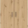 Schrank Multi-Stauraum Typ 37 Eiche Artisan Nachbildung B/H/T: ca. 80x195x40 cm