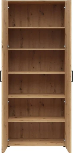 Schrank Multi-Stauraum Typ 37 Eiche Artisan Nachbildung B/H/T: ca. 80x195x40 cm