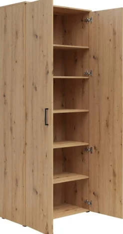 Schrank Multi-Stauraum Typ 37 Eiche Artisan Nachbildung B/H/T: ca. 80x195x40 cm