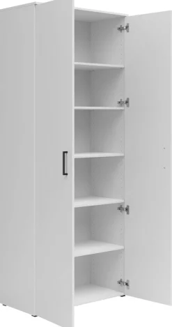 Schrank Multi-Stauraum Typ 37 weiß B/H/T: ca. 80x195x40 cm