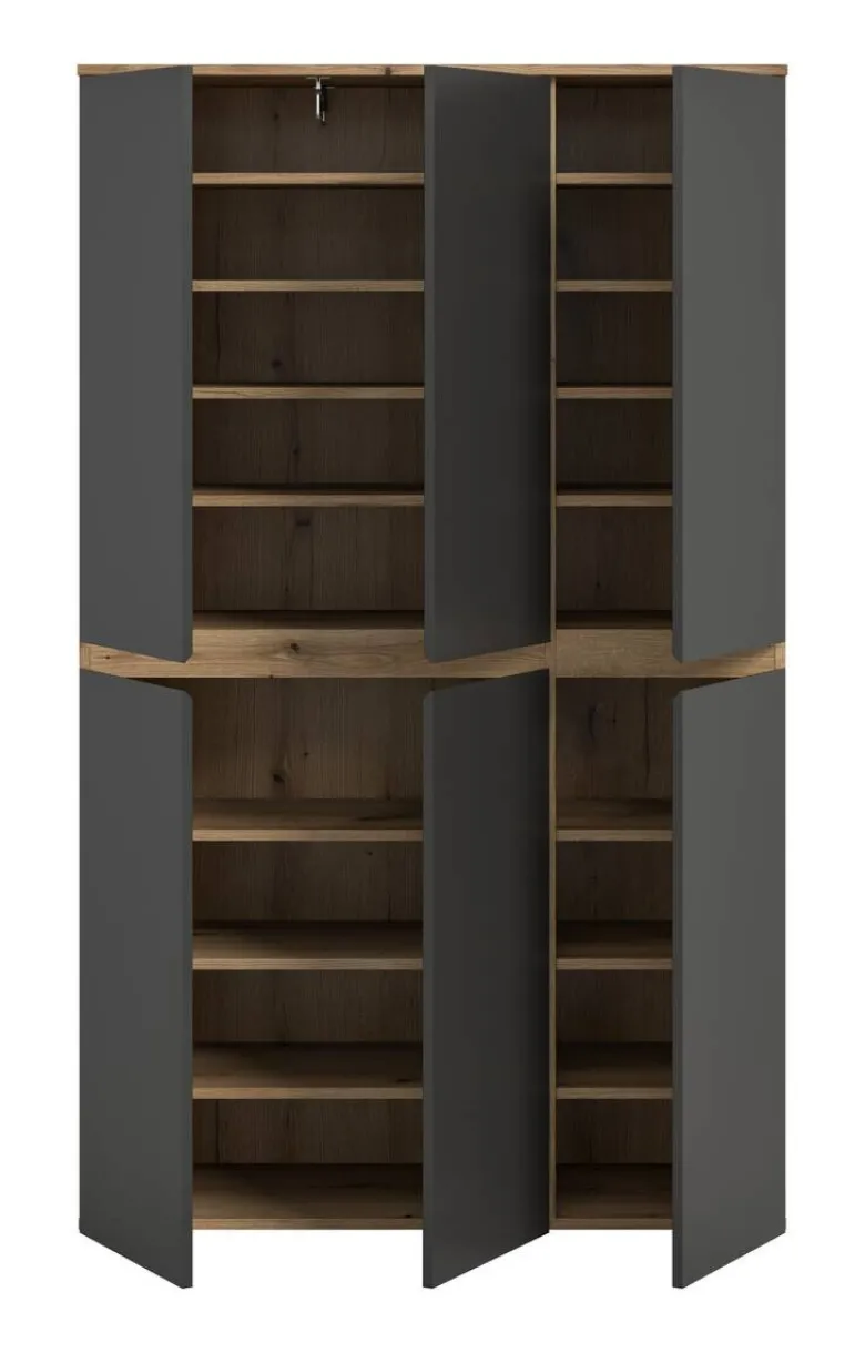 Schrank SCARPA Evoke Oak Nachbildung anthrazit B/H/T: ca. 105x175x37 cm