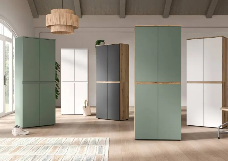 Schrank SCARPA weiß B/H/T: ca. 105x175x37 cm