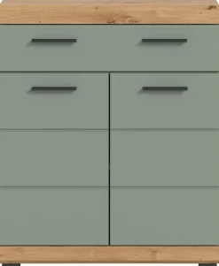 Schrank Scout Eiche Artisan Nachbildung salbei Nachbildung B/H/T: ca. 74x88x31 cm