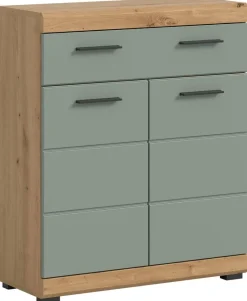 Schrank Scout Eiche Artisan Nachbildung salbei Nachbildung B/H/T: ca. 74x88x31 cm