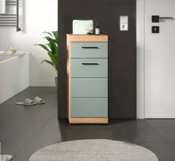 Schrank Scout Eiche Artisan Nachbildung salbei Nachbildung B/H/T: ca. 37x88x31 cm