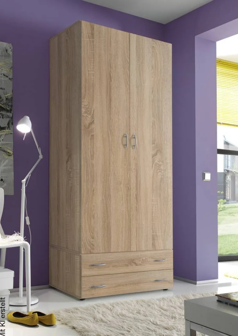 Schrankuntersatz Joe/Base 2 Eiche Sonoma Nachbildung B/H/T: ca. 81x33x51 cm