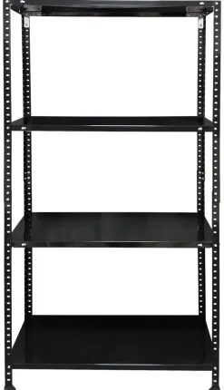 Schraubregal schwarz B/H/T: ca. 75x150x30 cm