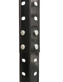 Schraubregal schwarz B/H/T: ca. 75x150x30 cm