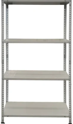 Schraubregal weiß B/H/T: ca. 75x150x30 cm