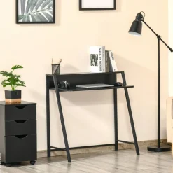 Schreibtisch 836-055BK schwarz B/H/T: ca. 84x85x45 cm