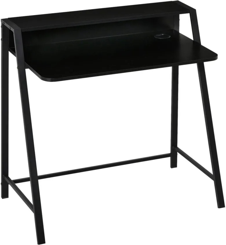 Schreibtisch 836-055BK schwarz B/H/T: ca. 84x85x45 cm