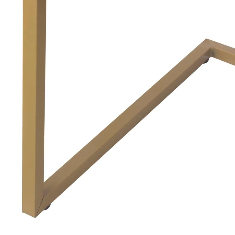 Schreibtisch Jana weiß gold Optik B/H/T: ca. 112x76x52 cm