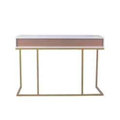 Schreibtisch Jana weiß gold Optik B/H/T: ca. 112x76x52 cm