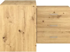 Schreibtisch KURT Eiche Artisan Nachbildung B/H/T: ca. 120x75,4x122 cm