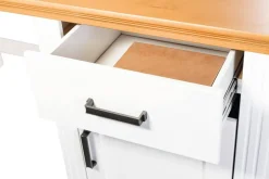 Schreibtisch Maluno weiß lackiert B/H/L: ca. 65x76x150 cm