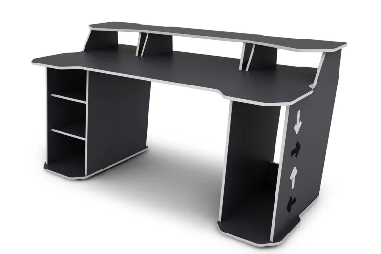 Schreibtisch MATRIX anthrazit weiß B/H/T: ca. 180x76,96x85 cm