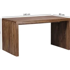 Schreibtisch natur B/H/T: ca. 140x76x80 cm