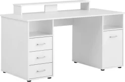 Schreibtisch Niels perlweiß Optik B/H/T: ca. 150x86,7x70 cm