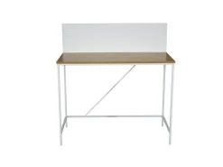Schreibtisch Rene Eiche Nachbildung weiß B/H/T: ca. 100x104x52 cm