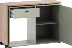 Schreibtisch Tiny working Pistazie Eiche Landhaus Nachbildung B/H/T: ca. 104,6x75,3x39 cm