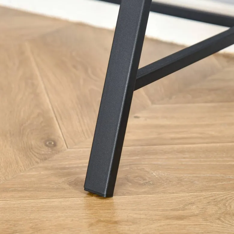 Schreibtisch 836-055 walnuss Nachbildung schwarz B/H/T: ca. 84x85x45 cm