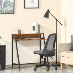 Schreibtisch 836-055 walnuss Nachbildung schwarz B/H/T: ca. 84x85x45 cm