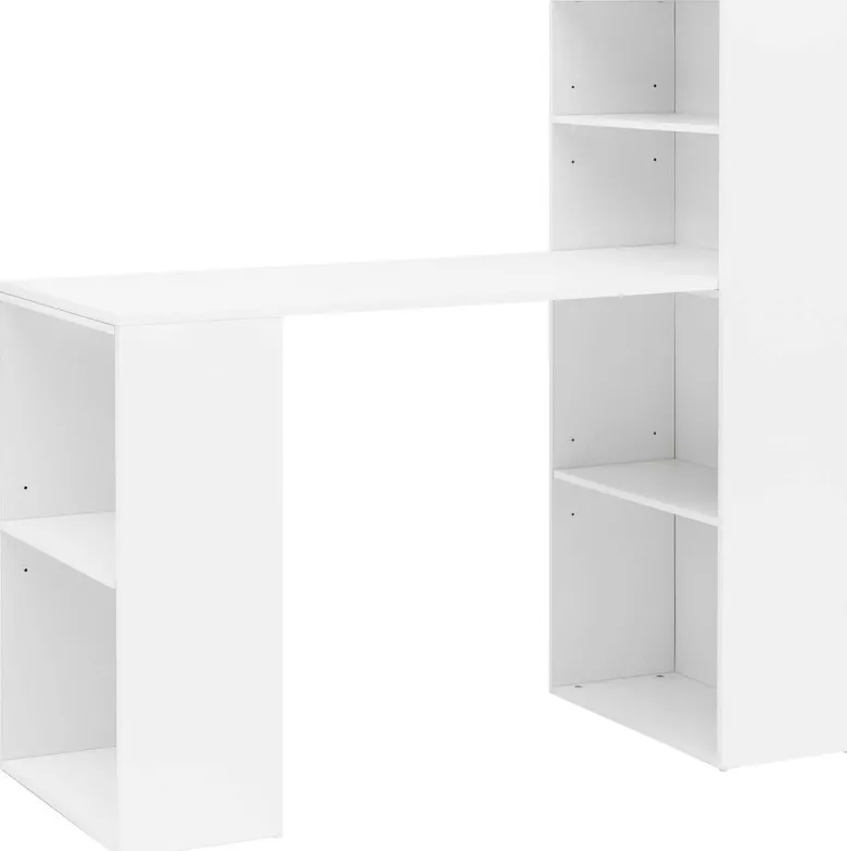 Schreibtisch weiß B/H/T: ca. 50x120x120 cm