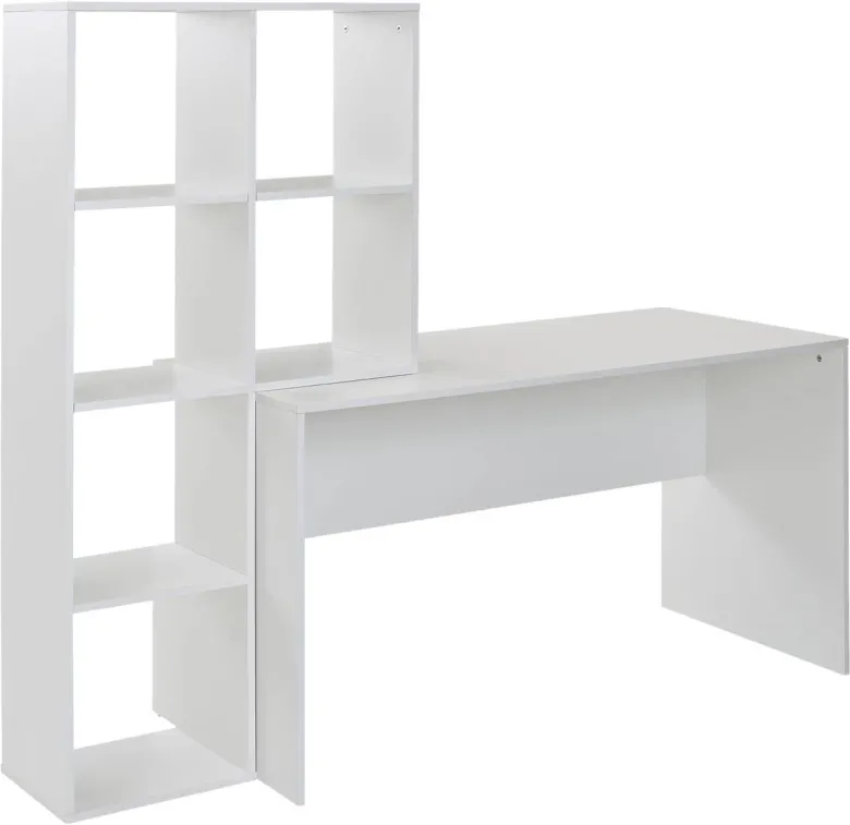 Schreibtisch weiß B/H/T: ca. 170x143,5x59 cm